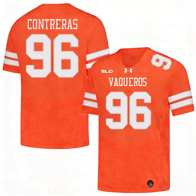 UT Rio Grande Valley Vaqueros #96 JJ Contreras College Football Jerseys,Uniforms-Orange
